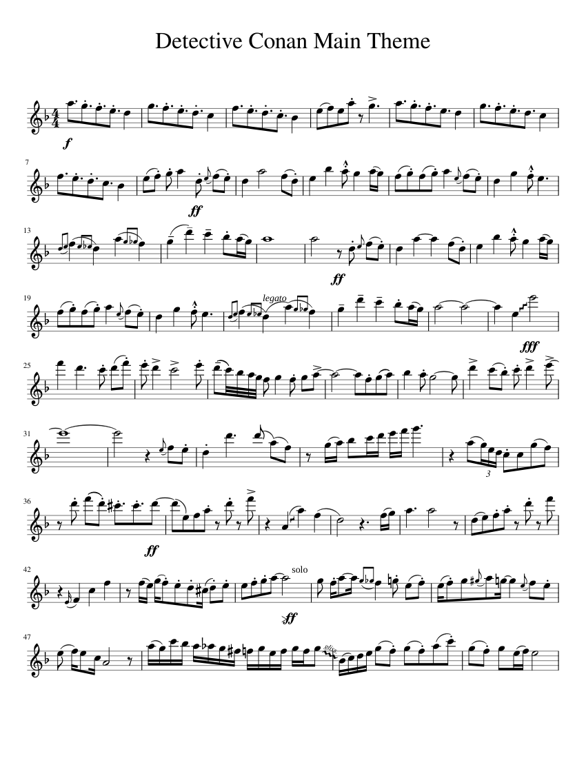 Detective conan saxophone clearance