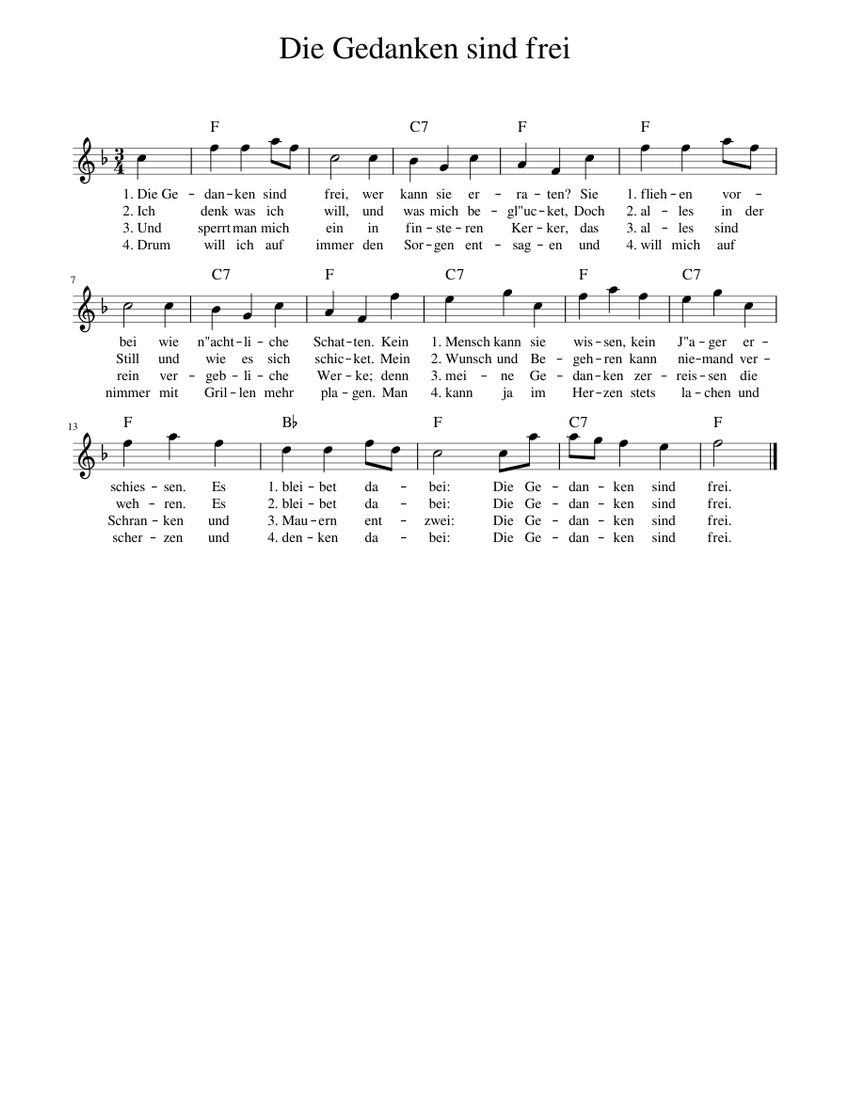 Die Gedanken sind frei piano tutorial Die Gedanken sind frei piano tutorial