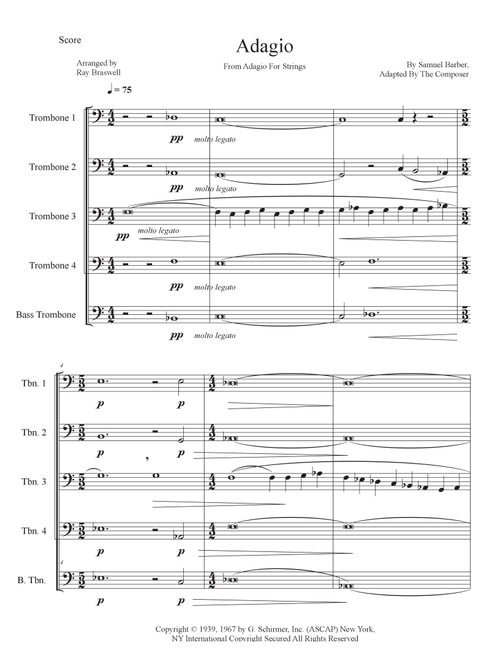 Agnus Dei (Arr. Ray Braswell) - Samuel Barber, Adapted By The Composer (Brass Ensemble)
