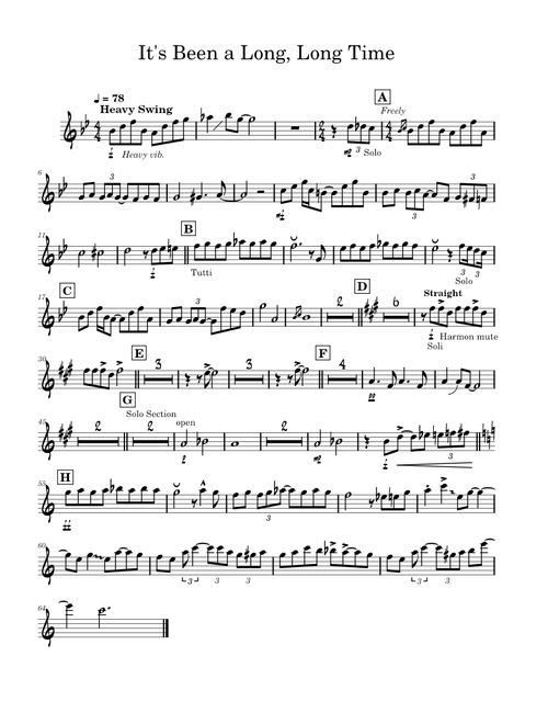 It's Been A Long, Long Time – Harry James