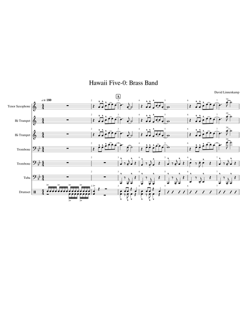 Hawaii Five 0 Brass Band