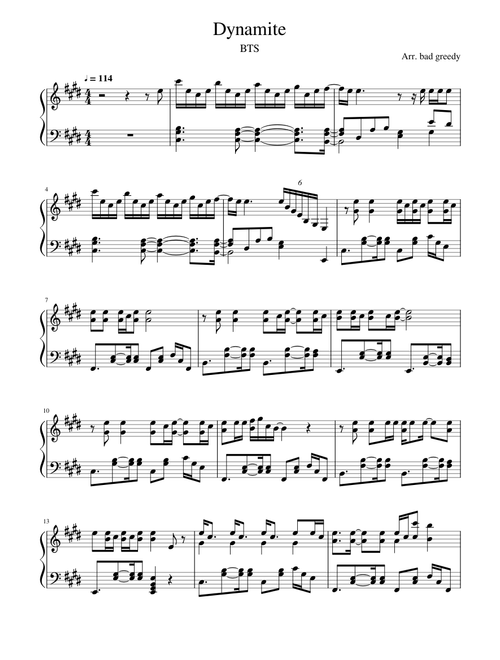BTS(방탄소년단) - Dynamite | Piano Cover