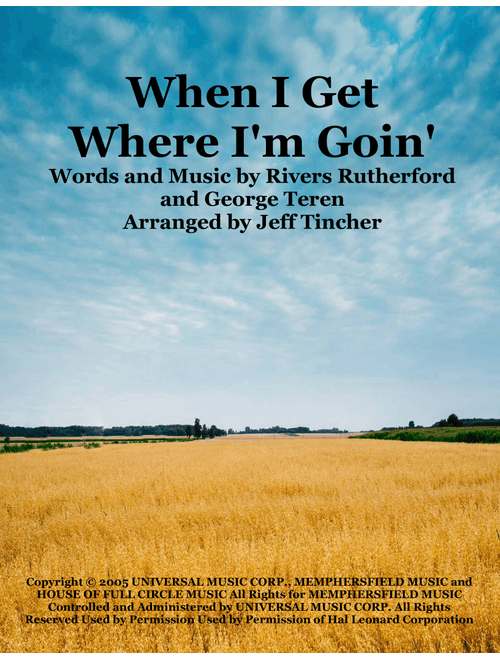When I Get Where I'm Goin' (Arr. Jeff Tincher) - Brad Paisley Featuring Dolly Parton (Piano Vocal)