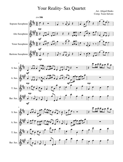 Your Reality Sax Quartet
