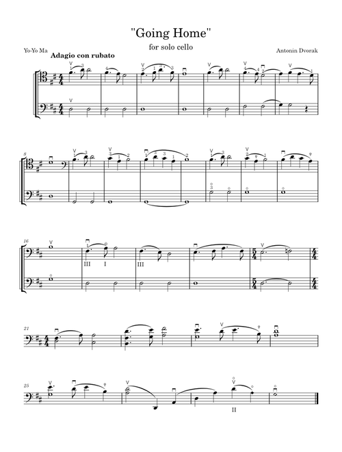 Largo from the New World Symphony – Antonín Dvořák "Going Home"
