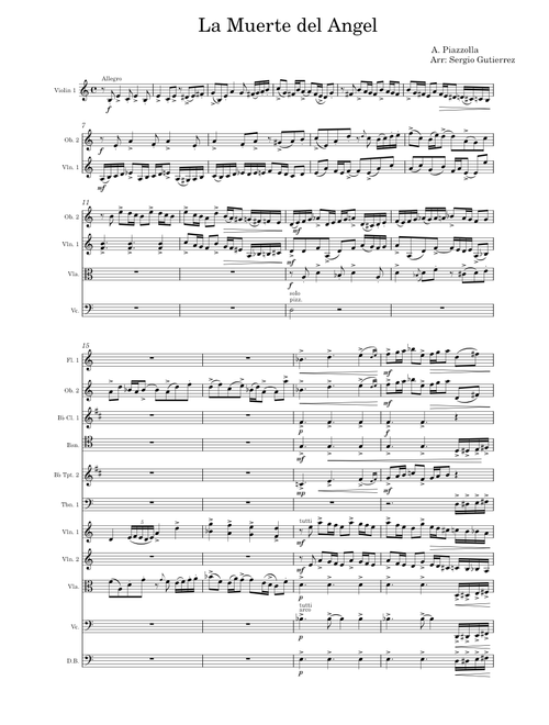 La muerte del angel – Astor Piazzolla