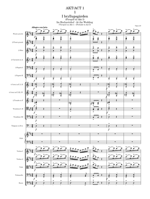 Peer Gynt, Op.23 – Edvard Grieg - 1. I bryllupsgården (At the Wedding)
