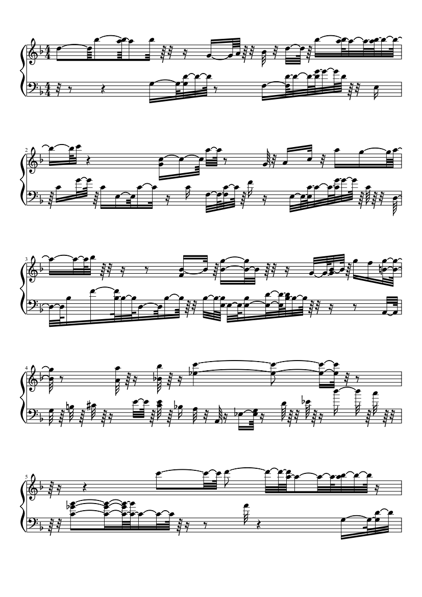 Una efectiva Salto Sótano Incredible Hulk Sad song Sheet music for Piano (Solo) | Musescore.com