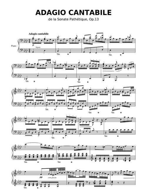 ADAGIO CANTABILE – Ludwig van Beethoven
