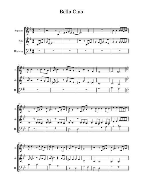 Bella ciao – Misc Traditional Bella Ciao