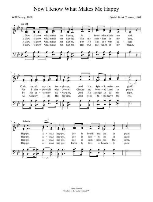 Now i know what makes me happy - Daniel B. Towner