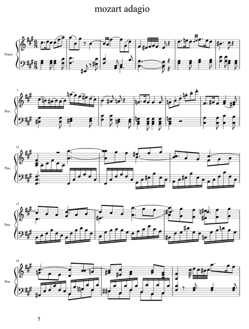 Mozart Adagio