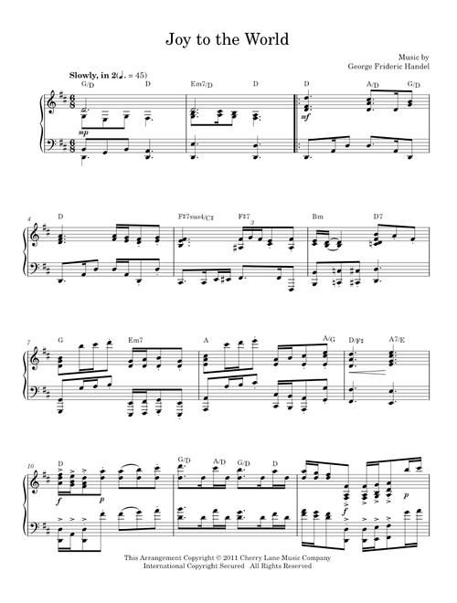 Joy To The World - Isaac Watts (Piano Solo)