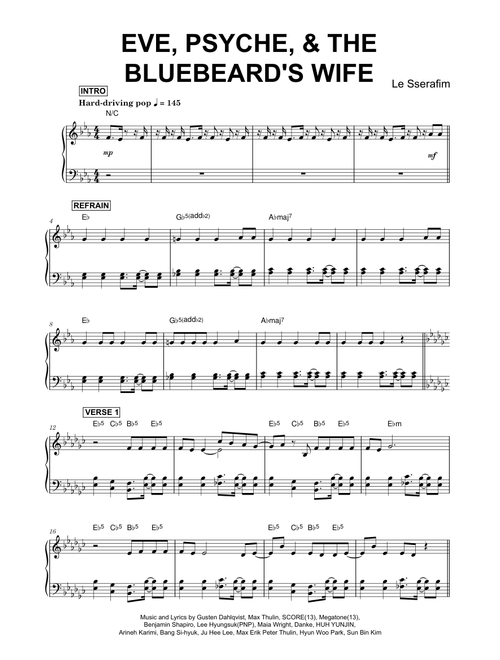 Eve, Psyche & The Bluebeard’s wife - LE SSERAFIM (Piano)