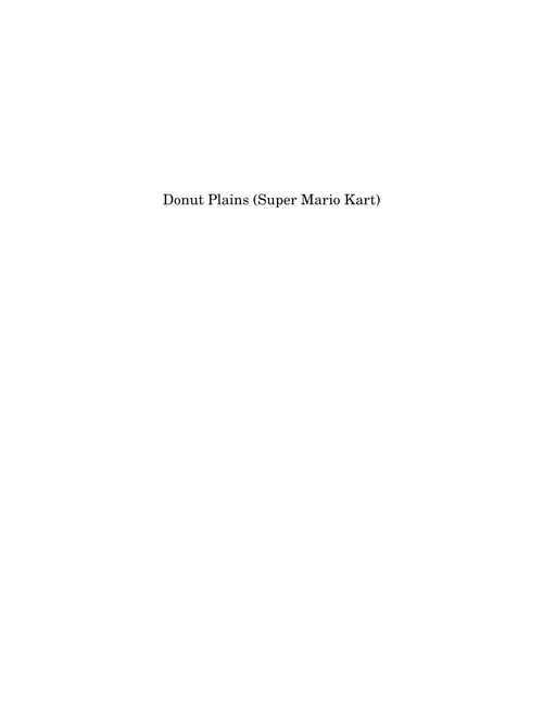 Donut Plains Jazz Cover