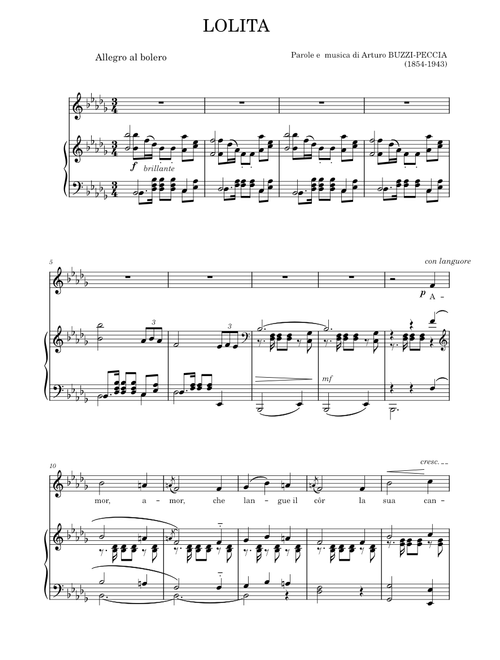 Lolita - Arturo Buzzi-Peccia – danielsolino