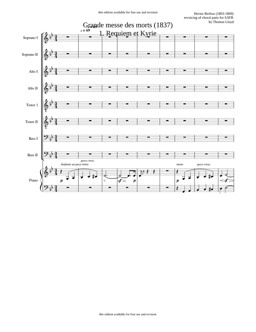 Grande messe des morts, »Requiem«, Op. 5, H 75 - Hector