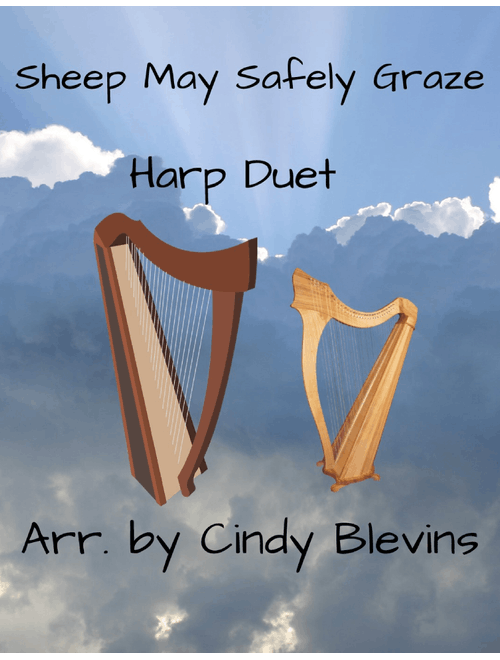 Sheep May Safely Graze, for Harp Duet (Arr. Cindy Blevins) - J.S. Bach (Instrumental Duet)