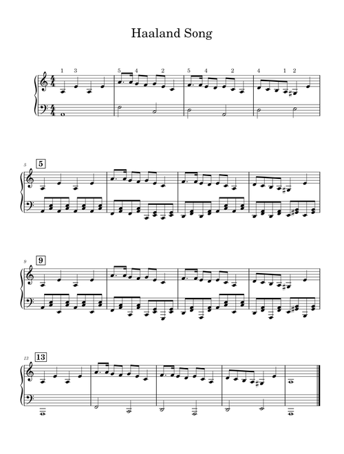 Haaland Song