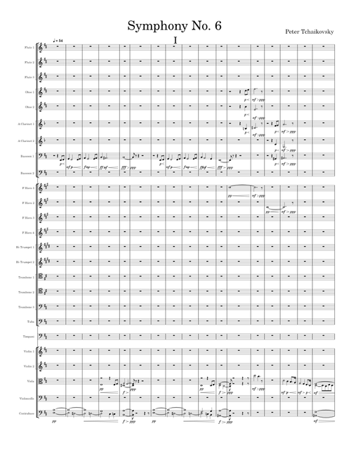 Symphony No.6, Op.74, Movt 1 – Pyotr Ilyich Tchaikovsky