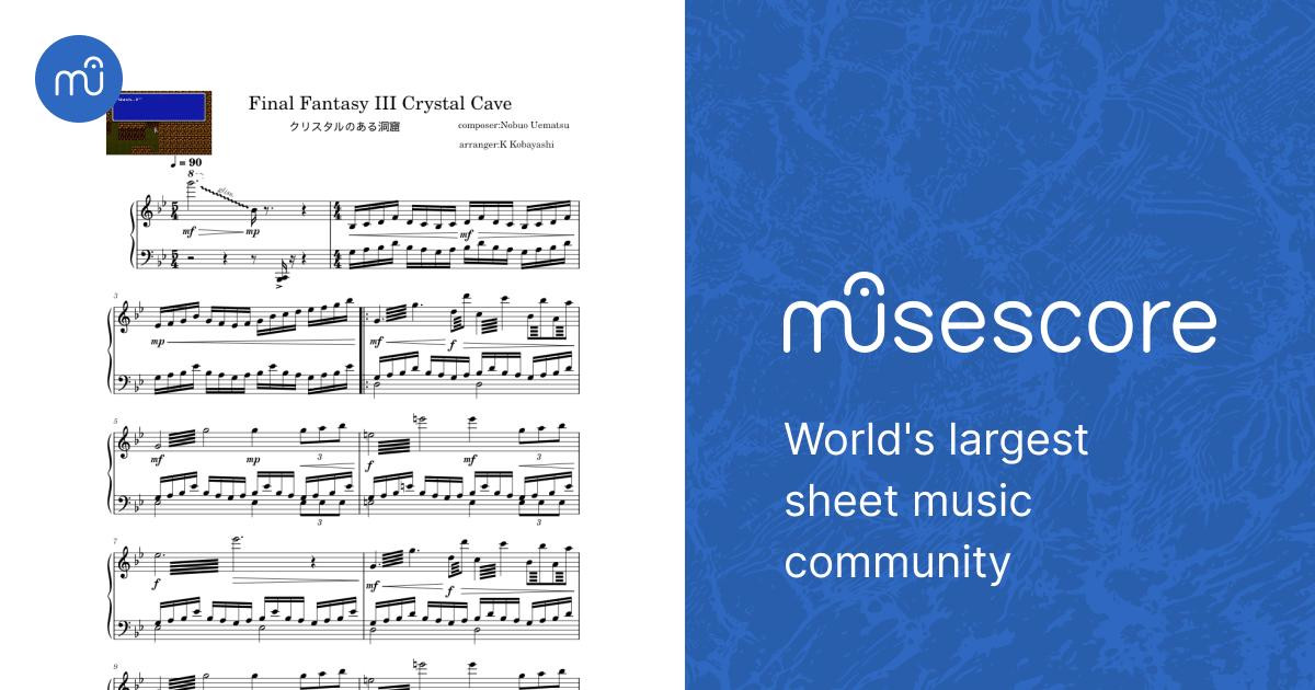 Final Fantasy III Crystal Cave - Nobuo Uematsu Sheet Music