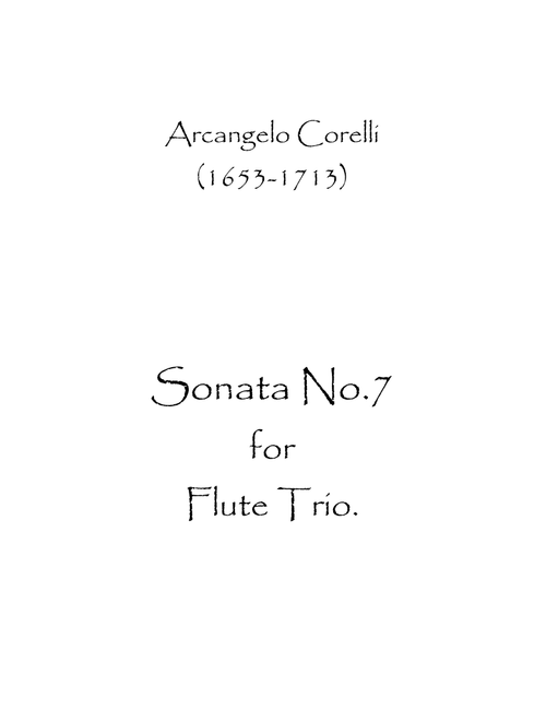 Sonata No.7 (Arr. Spence Bundy) - Arcangelo Corelli (Woodwind Ensemble)