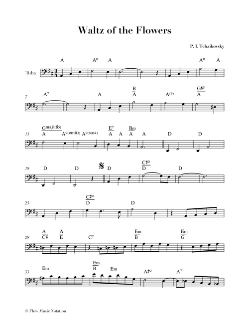 Waltz of the Flowers (from the Nutcracker) (Arr. DA Castro) - Piotr Ilitch Tchaikovski (Tuba Solo)