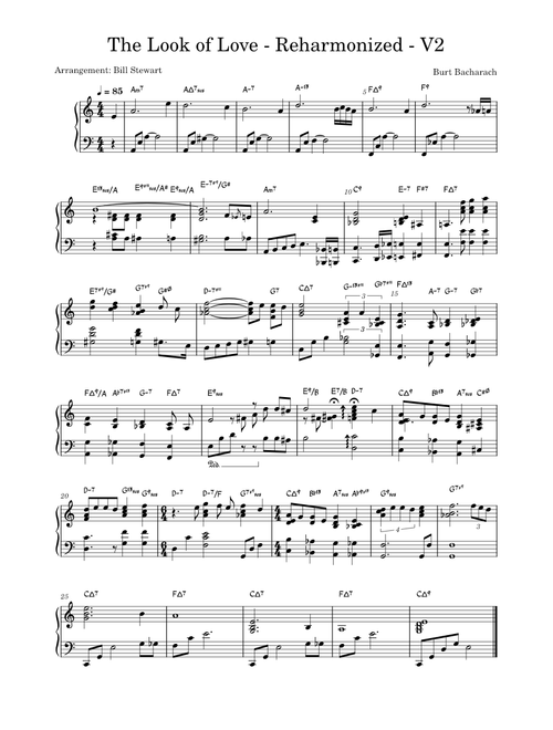 The Look of Love – Burt Bacharach-Reharmoniizeed Version 2