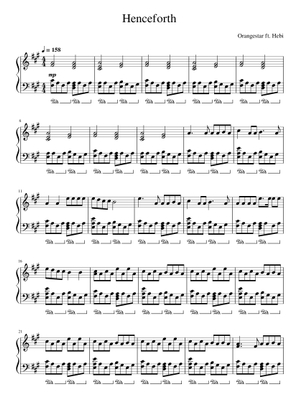 Henceforth Sheet Music for Piano (Solo) | MuseScore.com