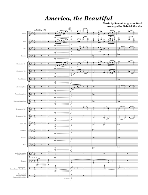 America the Beautiful – Samuel Augustus Ward - Arr. Gabriel Morales