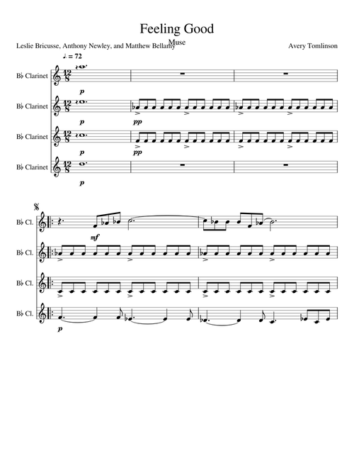 Feeling Good Muse Clarinet Quintet