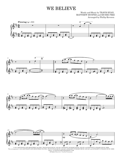 We Believe - Newsboys (Piano Solo)
