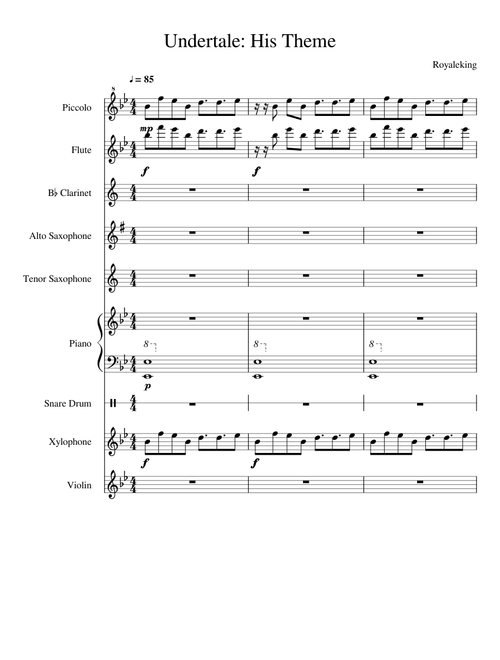 Undertale: His Theme (Flute Main)