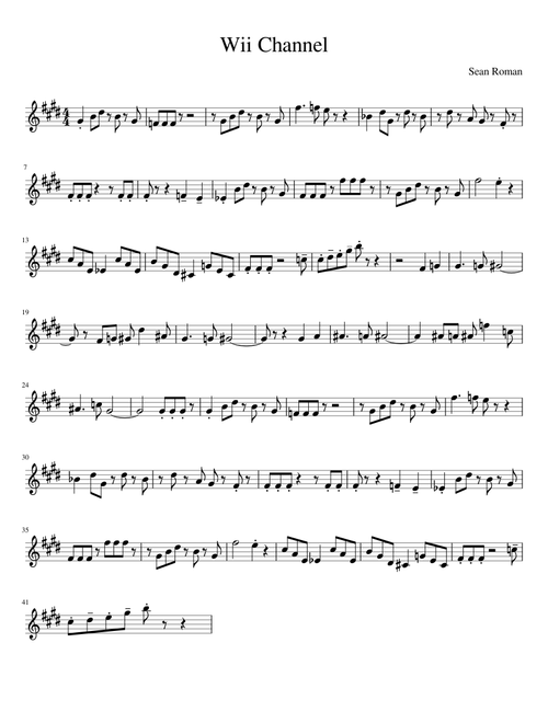 Wii alto sax