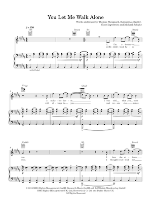 You let me walk - Michael Schulte Sheet Music for Piano (Solo