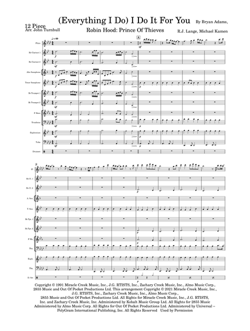 (Everything I Do) I Do It For You (Arr. John Turnbull) - Bryan Adams (Large Ensemble)