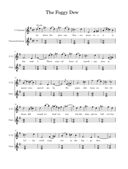 The foggy dew – Misc Traditional