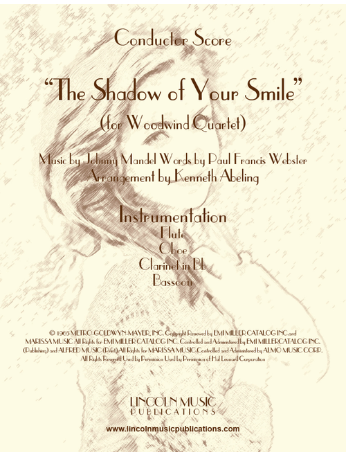 The Shadow Of Your Smile (Arr. Kenneth Abeling) (Woodwind Ensemble)