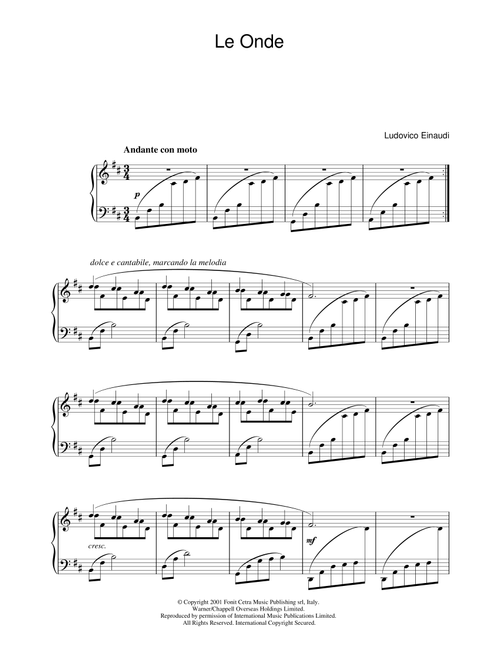 Le Onde - Ludovico Einaudi (Piano Solo)