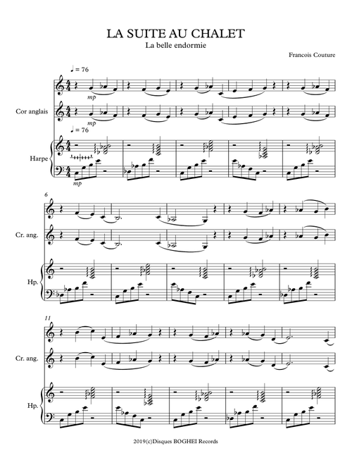 LA BELLE ENDORMIE - François Couture (Instrumental Duet)