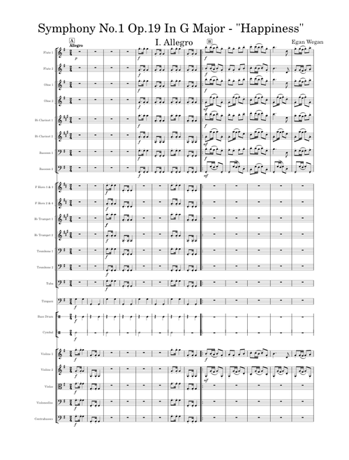 Symphony No.1 Op.19 In G Major - "Happiness" 1st Movement