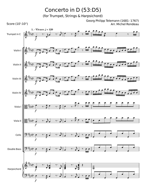 Concerto in D IV - Georg Philipp Telemann