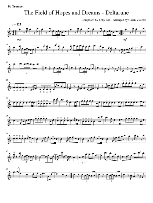 The Field of Hopes and Dreams - Deltarune (Trumpet ver.)