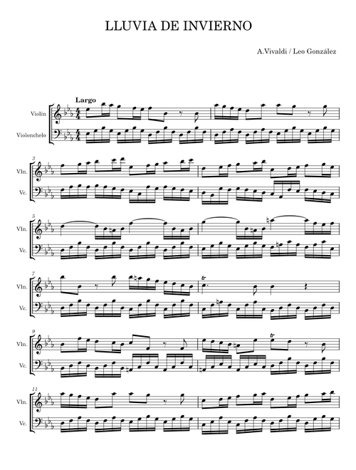 LLUVIA DE INVIERNO - A. Vivaldi