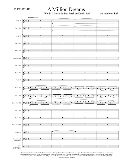 A Million Dreams (Arr. Anthony Susi) - Pink (Large Ensemble)