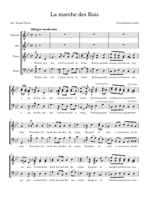 La marche des Rois – Jean-Baptiste Lully