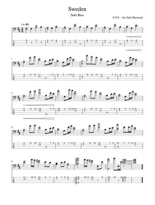 Sweden - Solo Bass Guitar