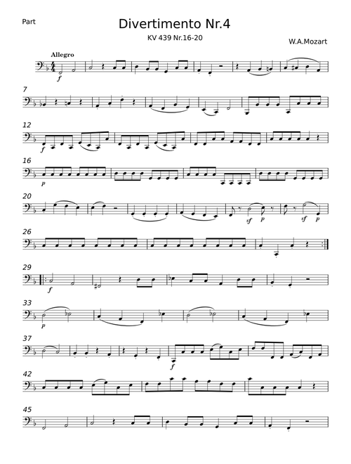 Divertimento in D major, K.136/125a - Wolfgang Amadeus Mozart