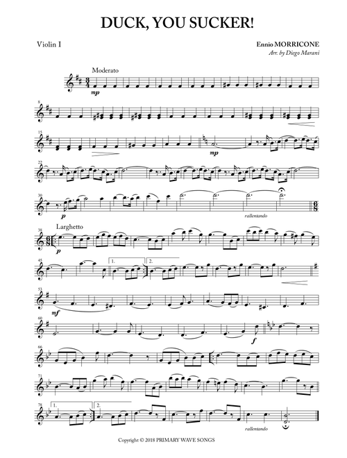Thomas Theme (Arr. Diego Marani) - Mike O'Donnell, Ennio Morricone, William Campbell (String Quartet)
