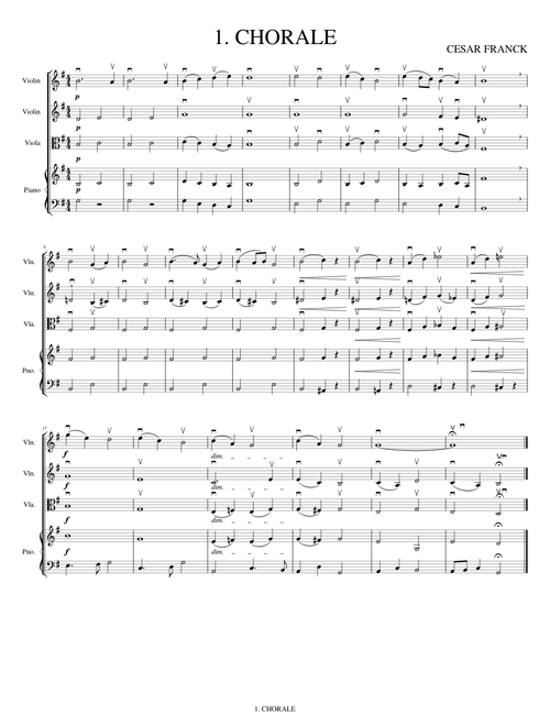 1. CHORALE